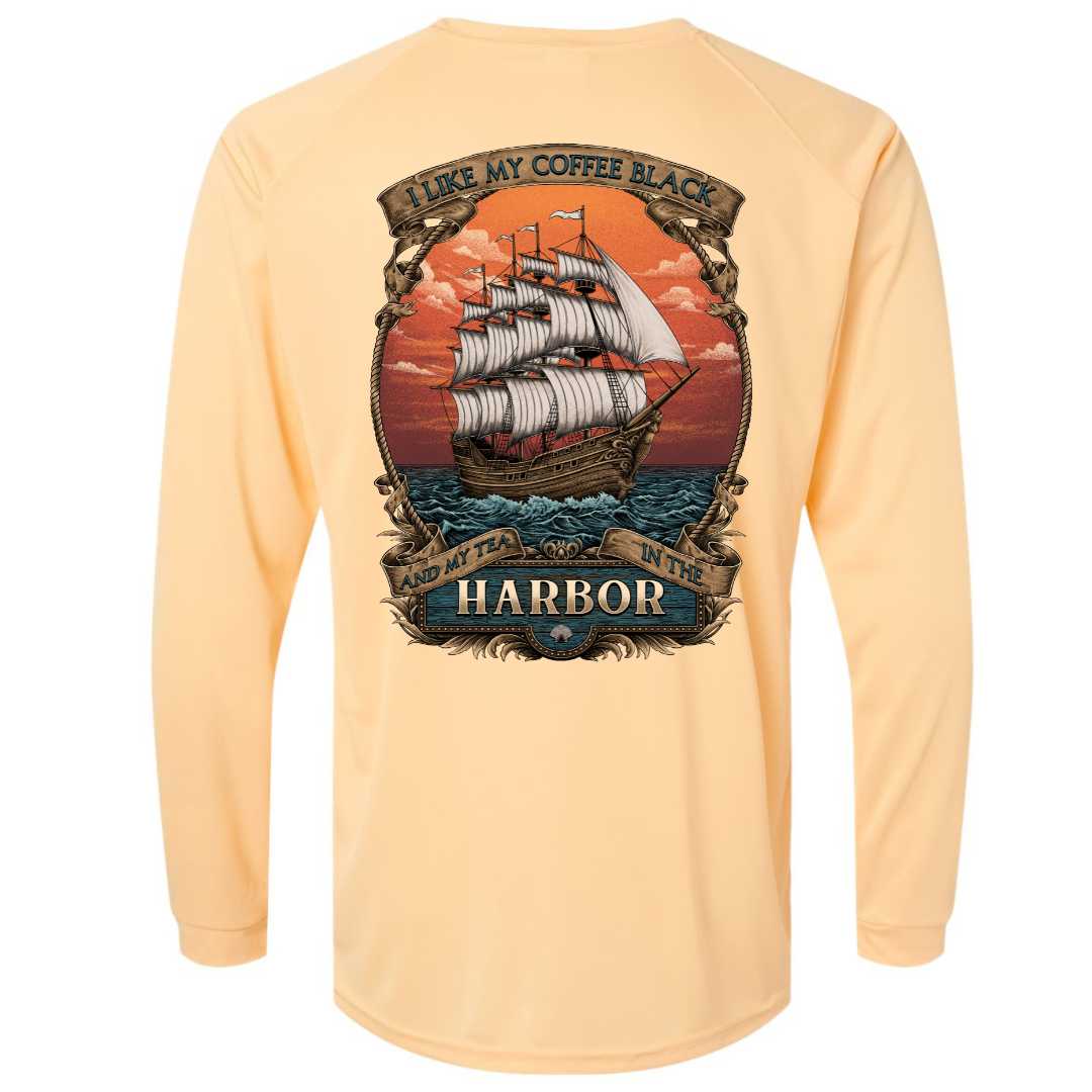 Mountains &amp; Mermaids Black Harbor Performance Sun Shirt (Peach) Small MM2605