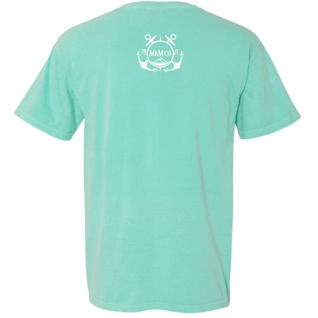 Mountains & Mermaids Black Harbor T-Shirt (Chalky Mint)