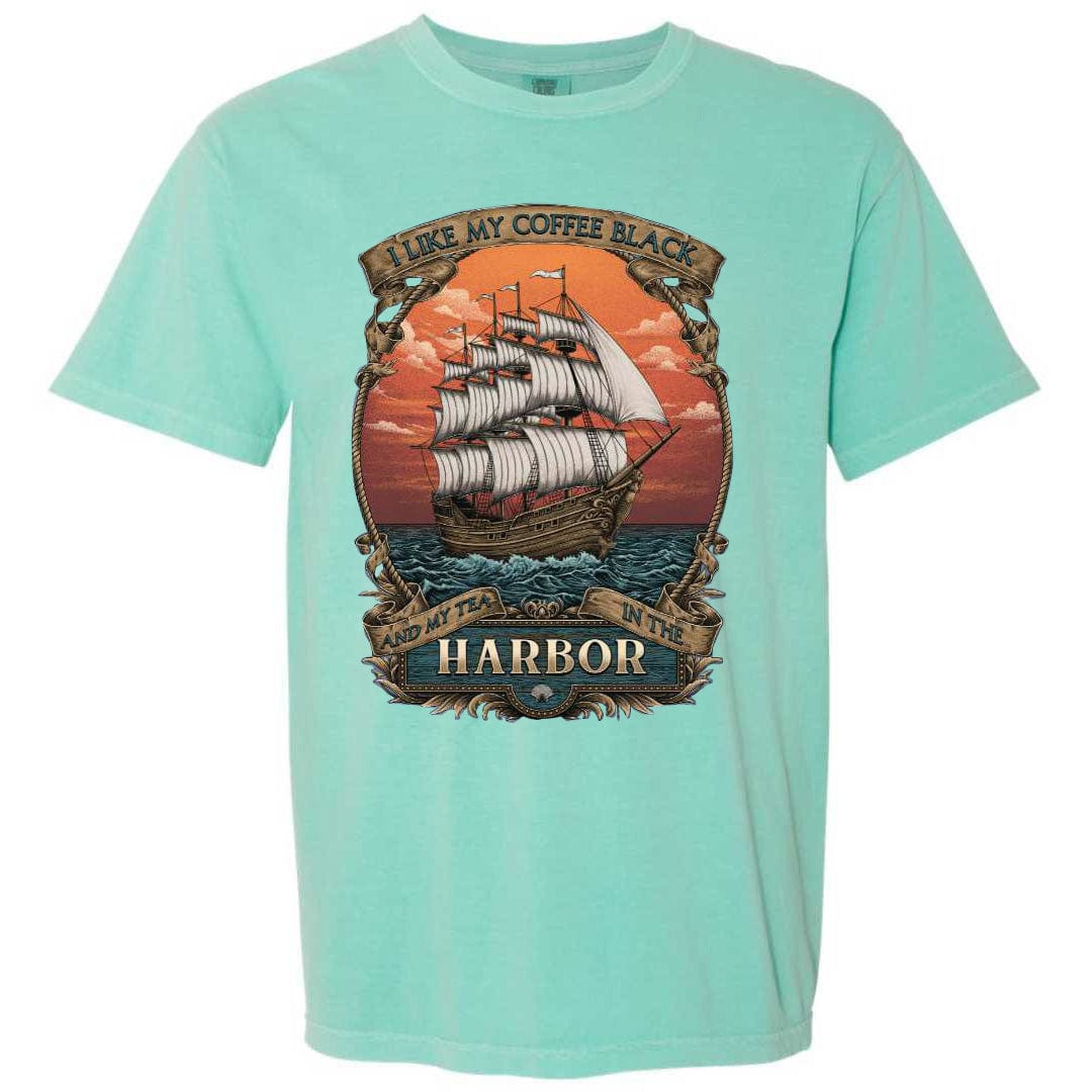 Mountains & Mermaids Black Harbor T-Shirt (Chalky Mint) Small MM2662