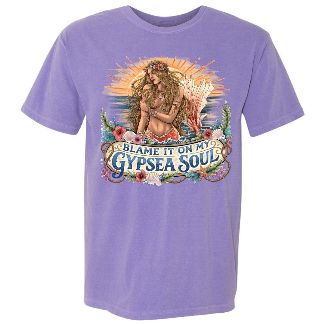 Mountains & Mermaids Blame It On My GypSea Soul T-Shirt