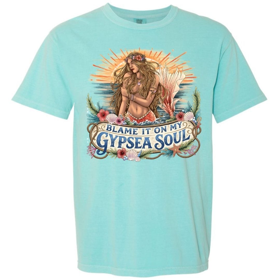 Mountains &amp; Mermaids Blame It On My GypSea Soul T-Shirt