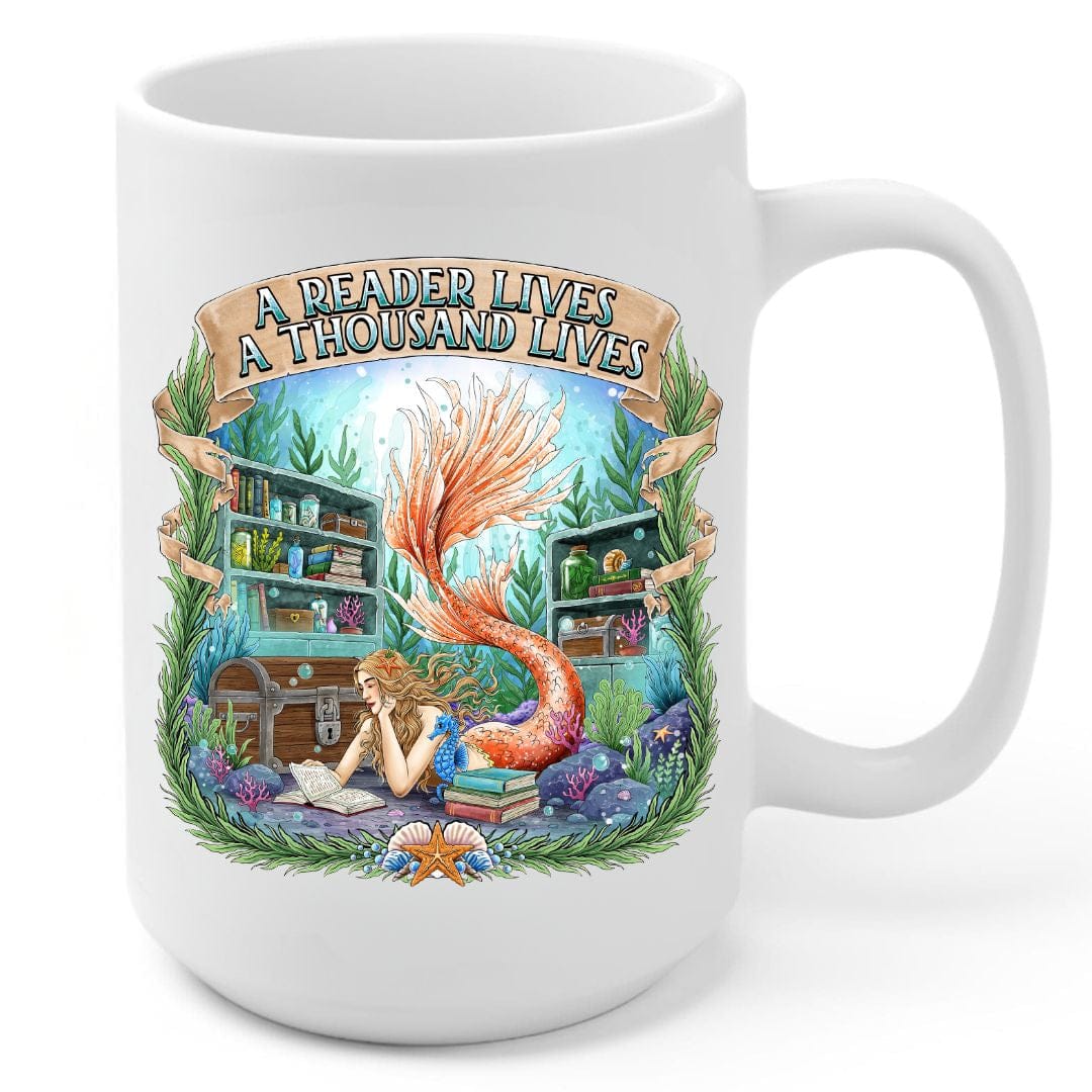 Mountains & Mermaids Bookish Mermaid Coffee Mug