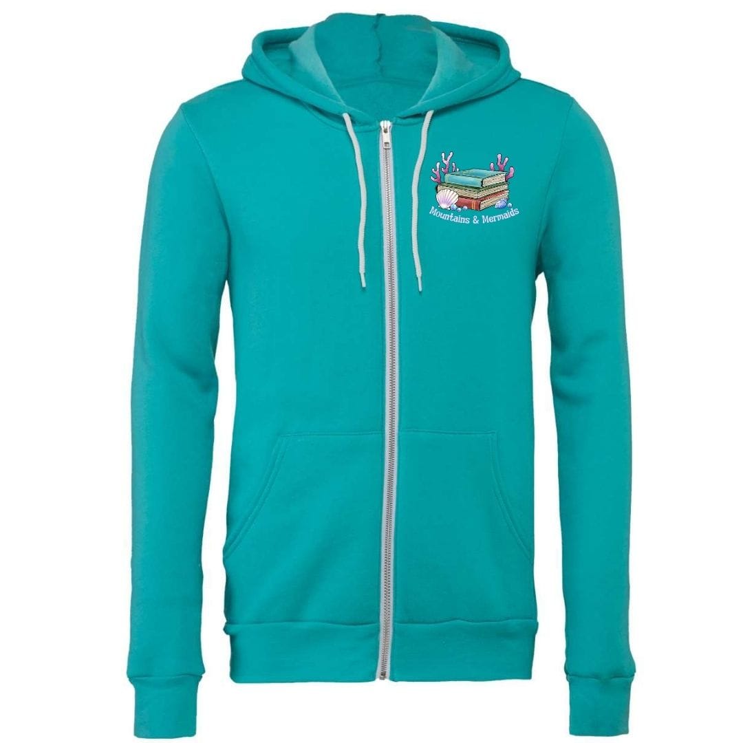 Mountains & Mermaids Bookish Mermaid Full Zip Fleece Hoodie