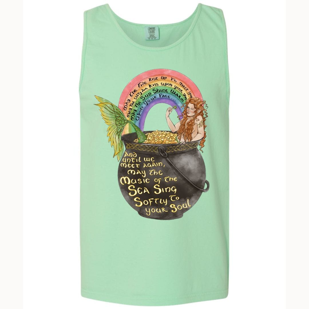 Mountains & Mermaids Celtic Mermaid Boyfriend Tank Small / Island Reef