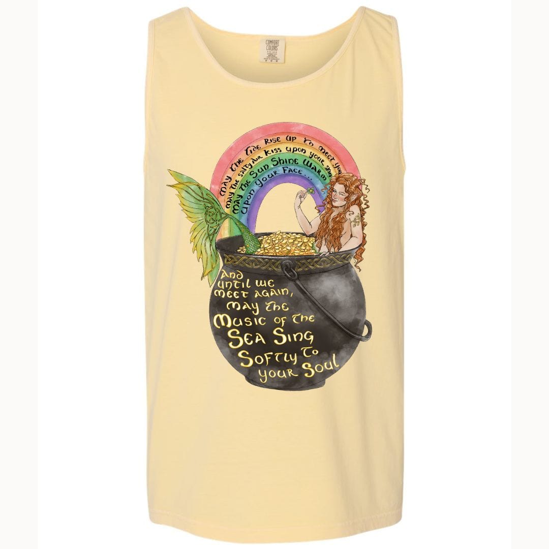 Mountains & Mermaids Celtic Mermaid Boyfriend Tank Small / Sunshine