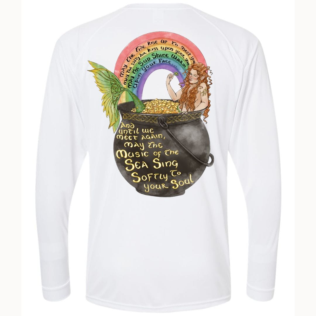 Mountains & Mermaids Celtic Mermaid Performance Sun Shirt Small / White