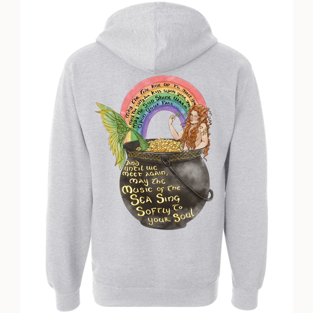Mountains & Mermaids Celtic Mermaid Pullover Hoodie Small / Ash Gray