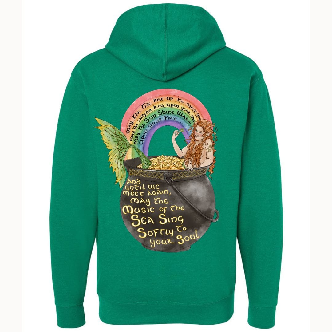 Mountains &amp; Mermaids Celtic Mermaid Pullover Hoodie Small / Heather Kelly MM1802