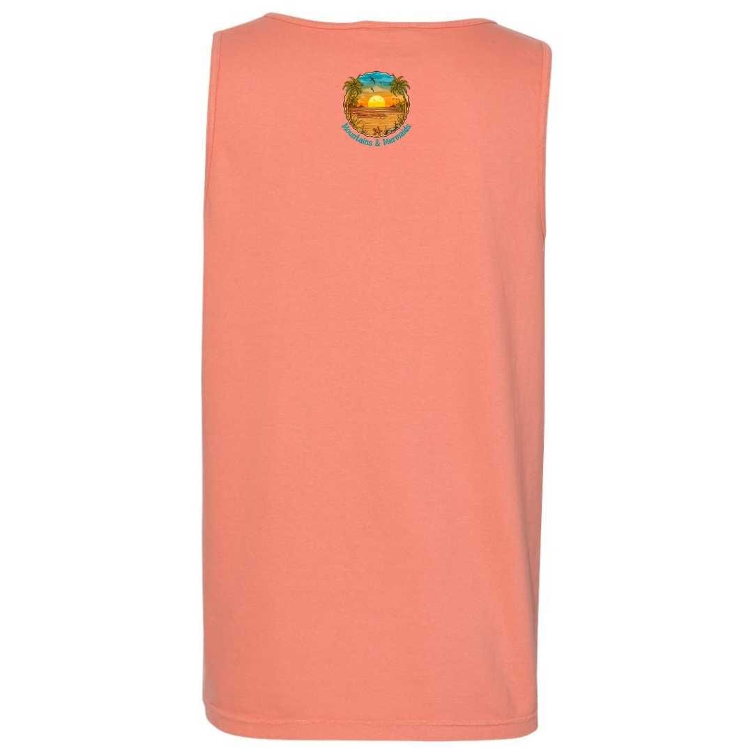 Mountains & Mermaids Chasing Sunsets Boyfriend Tank (Terracotta) Small