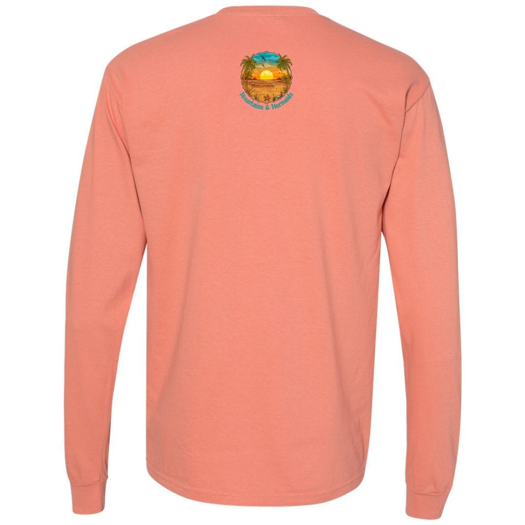 Mountains & Mermaids Chasing Sunsets Long Sleeve T-Shirt (Terracotta) Small