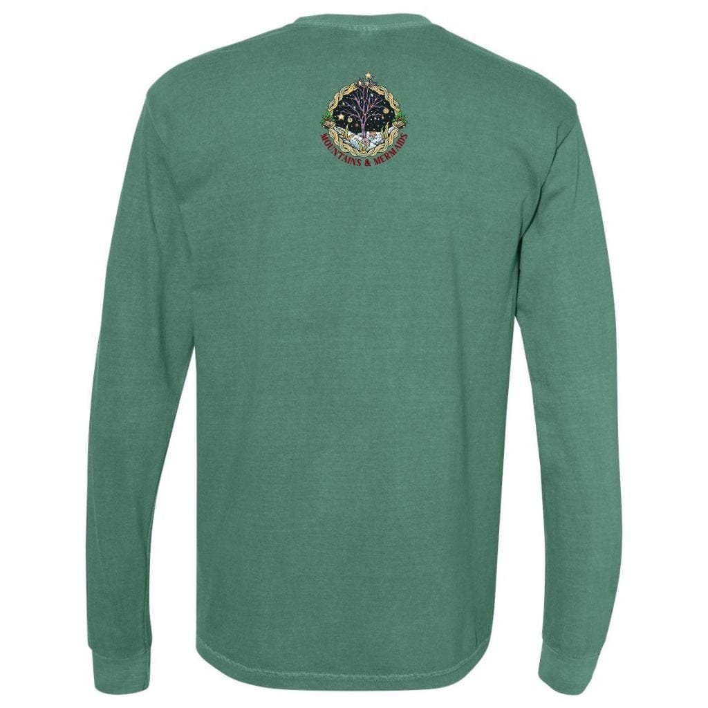 Mountains & Mermaids Christmas Mermaid Long Sleeve T-Shirt