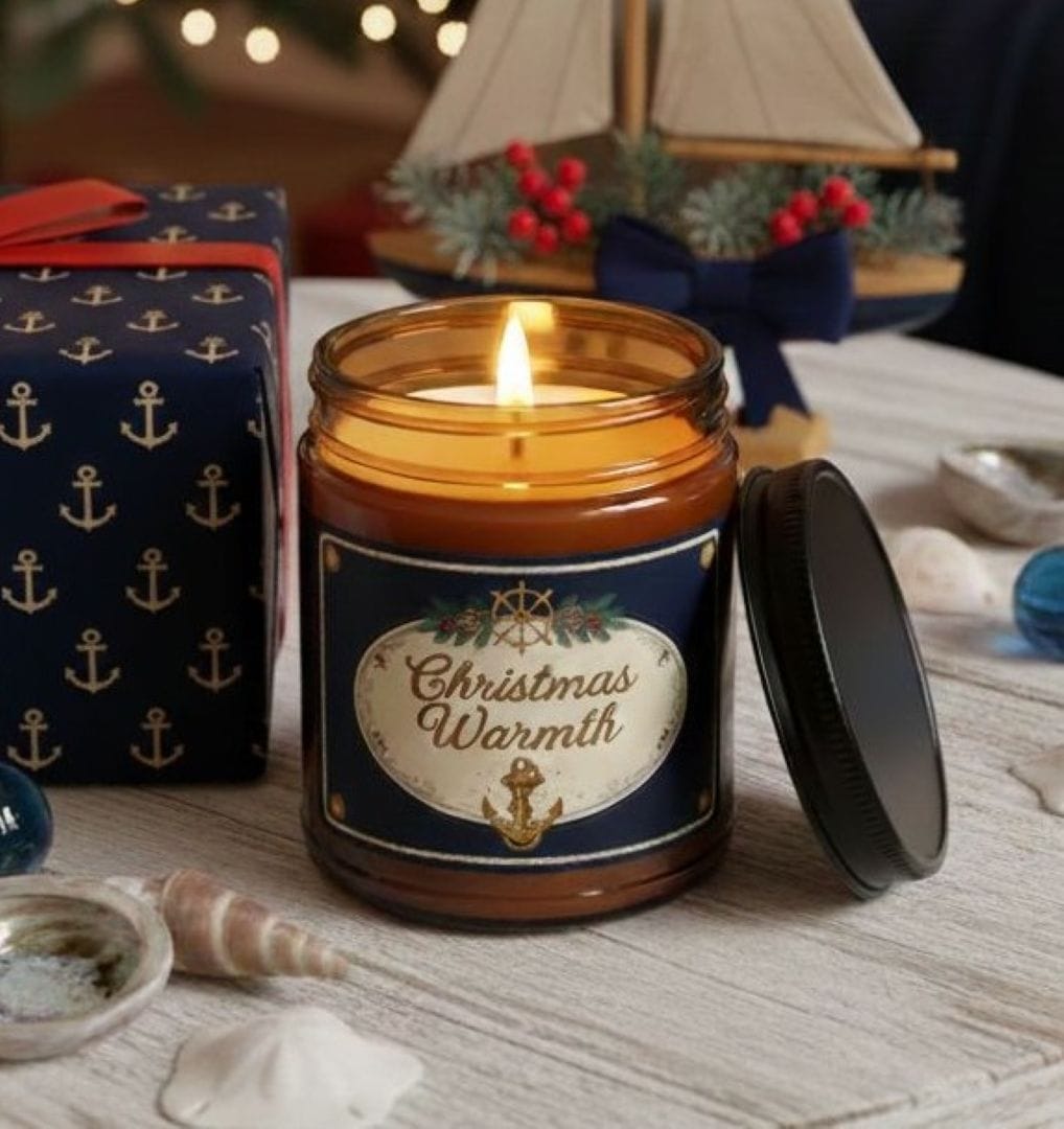 Mountains &amp; Mermaids Christmas Warmth Scented Soy Candle 9oz / Christmas Warmth 24963849053410509592