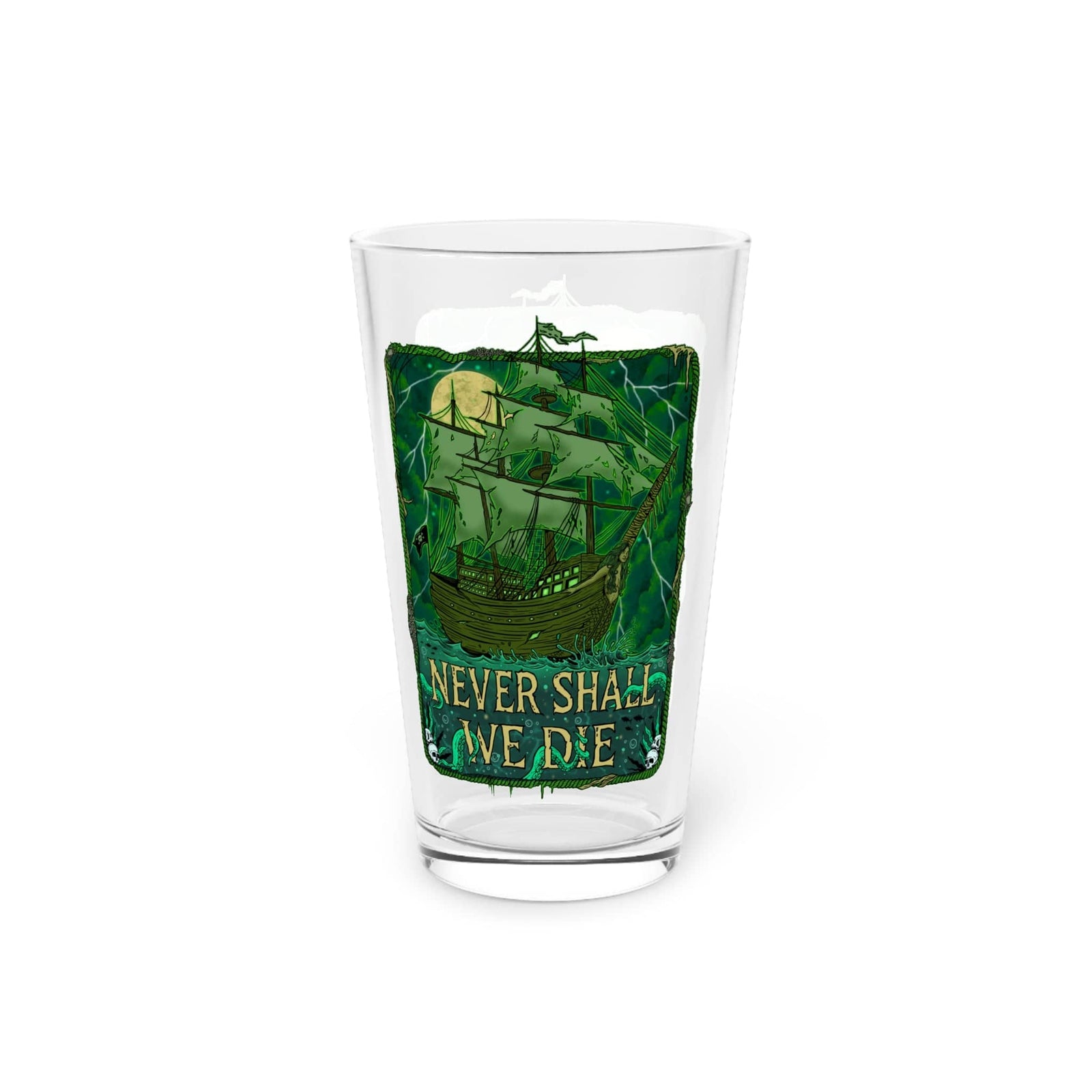 Mountains & Mermaids Flying Dutchman 16oz Pint Glass 16oz 30658261372901303912