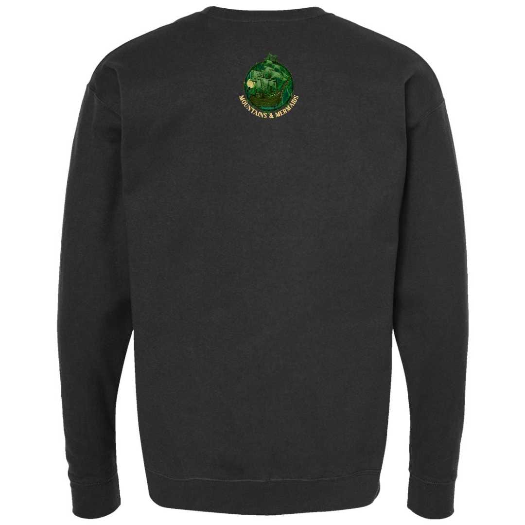 Mountains & Mermaids Flying Dutchman Crewneck Sweatshirt (Black) Small
