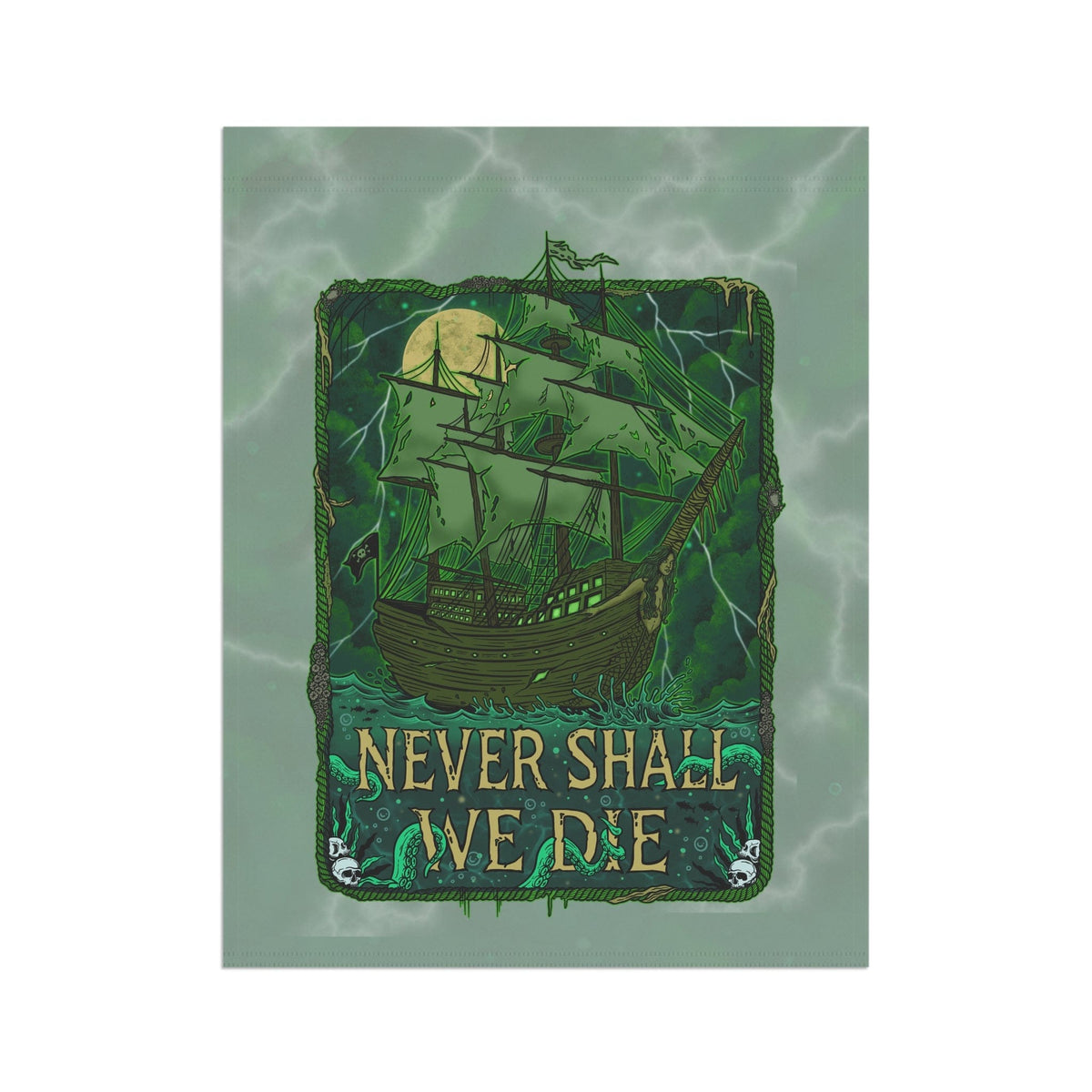 Mountains & Mermaids Flying Dutchman Flag 24.5'' × 32'' 22688977277709692743