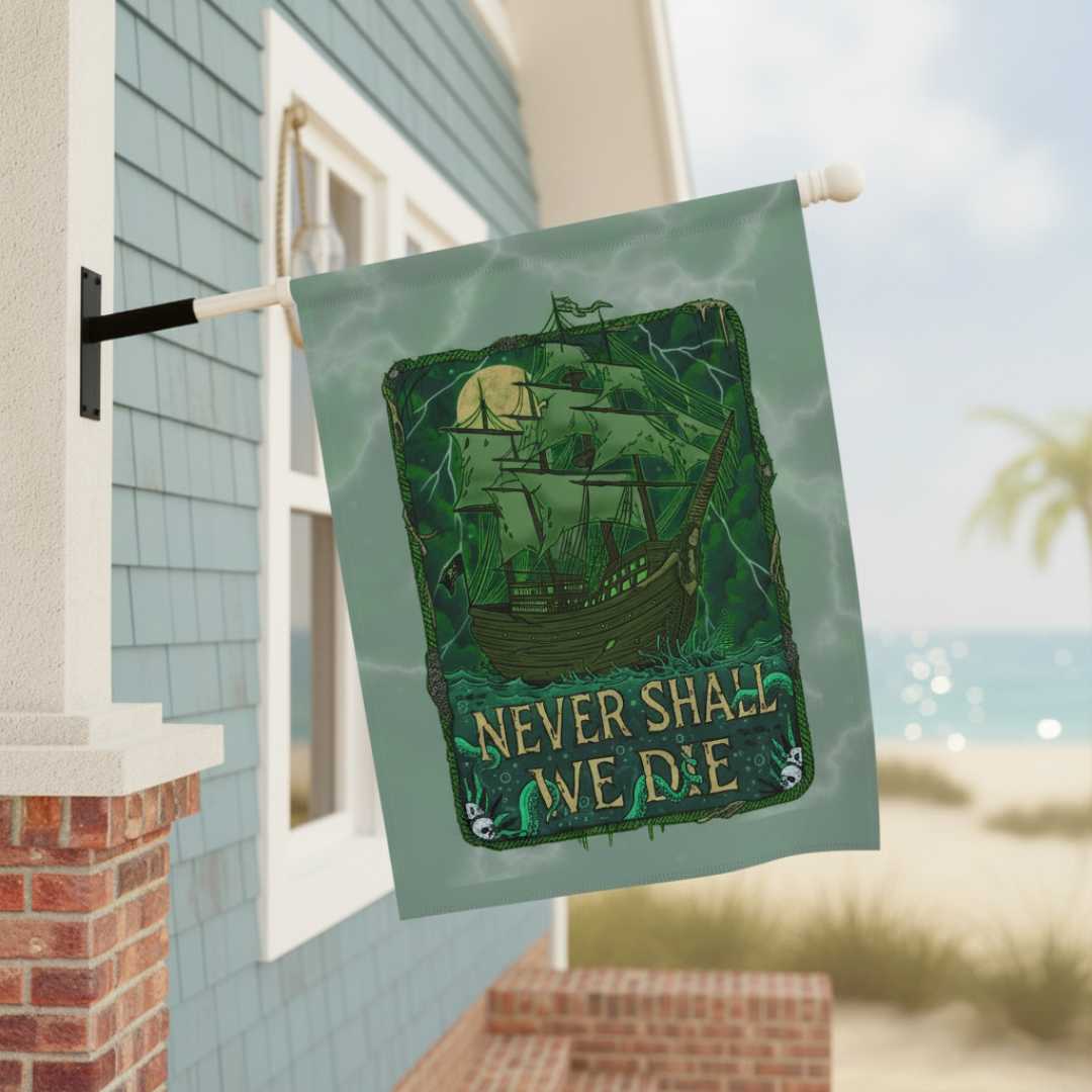 Mountains &amp; Mermaids Flying Dutchman Flag 24.5&#39;&#39; × 32&#39;&#39; 22688977277709692743