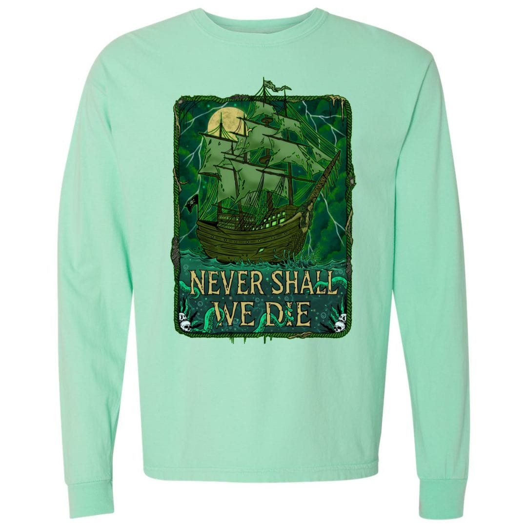 Mountains &amp; Mermaids Flying Dutchman Long Sleeve T-Shirt (Island Reef) Small