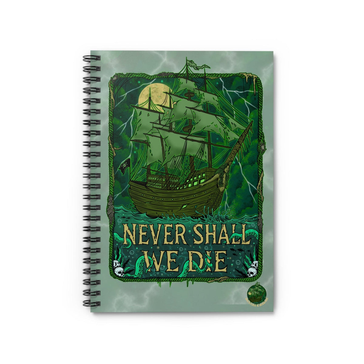 Mountains & Mermaids Flying Dutchman Notebook One Size 31893755845598562782