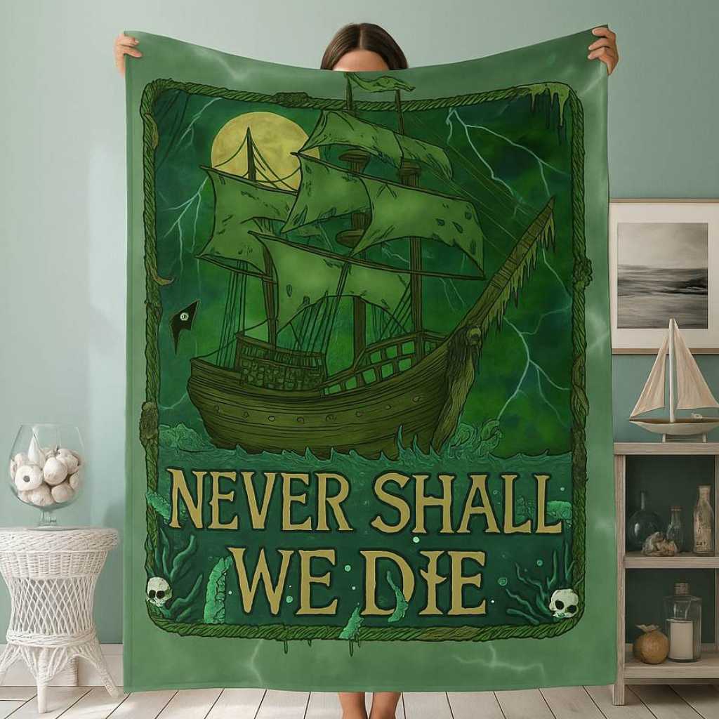 Mountains &amp; Mermaids Flying Dutchman Plush Blanket 50&quot; × 60&quot; 17728947026659067465