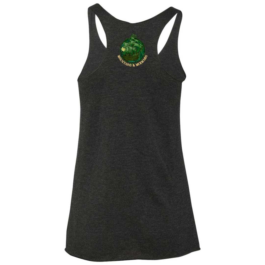 Mountains & Mermaids Flying Dutchman Racerback Tank (Black)