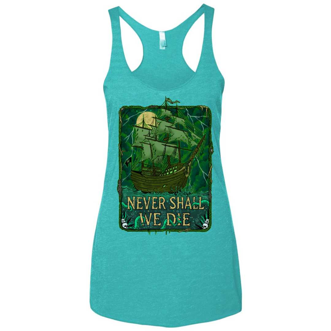 Mountains & Mermaids Flying Dutchman Racerback Tank (Tahiti) Small