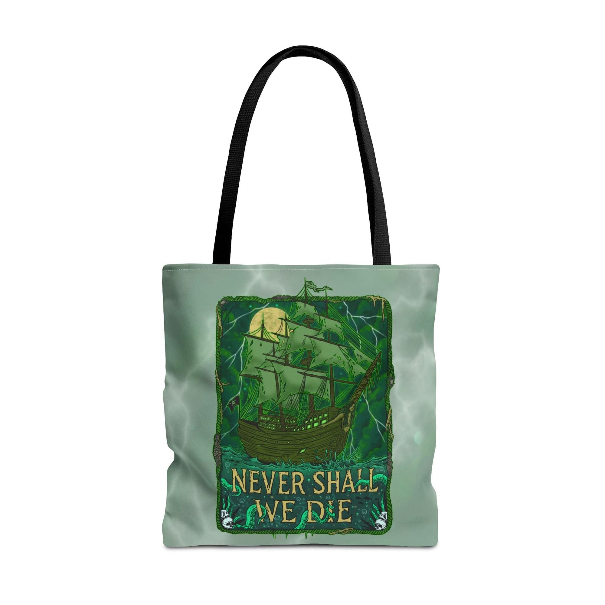 Mountains & Mermaids Flying Dutchman Tote Bag 18" × 18'' / Black 16542710017859255464