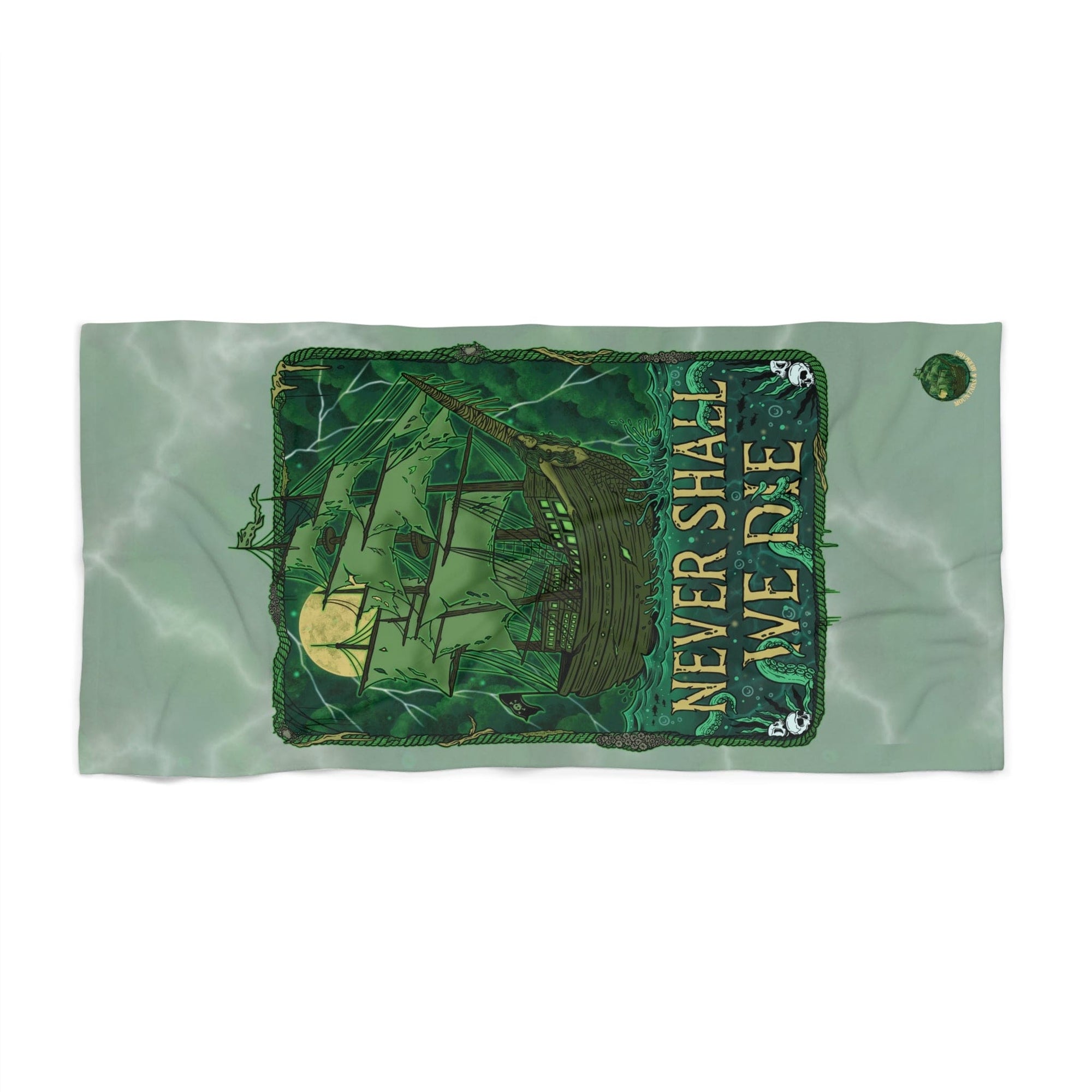 Mountains & Mermaids Flying Dutchman Towel 36" × 72" 21668176884590625565