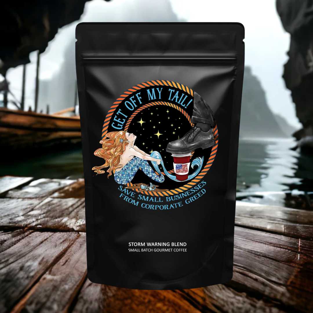 Mountains &amp; Mermaids Get Off My Tail Storm Warning Blend Whole Bean MM1578
