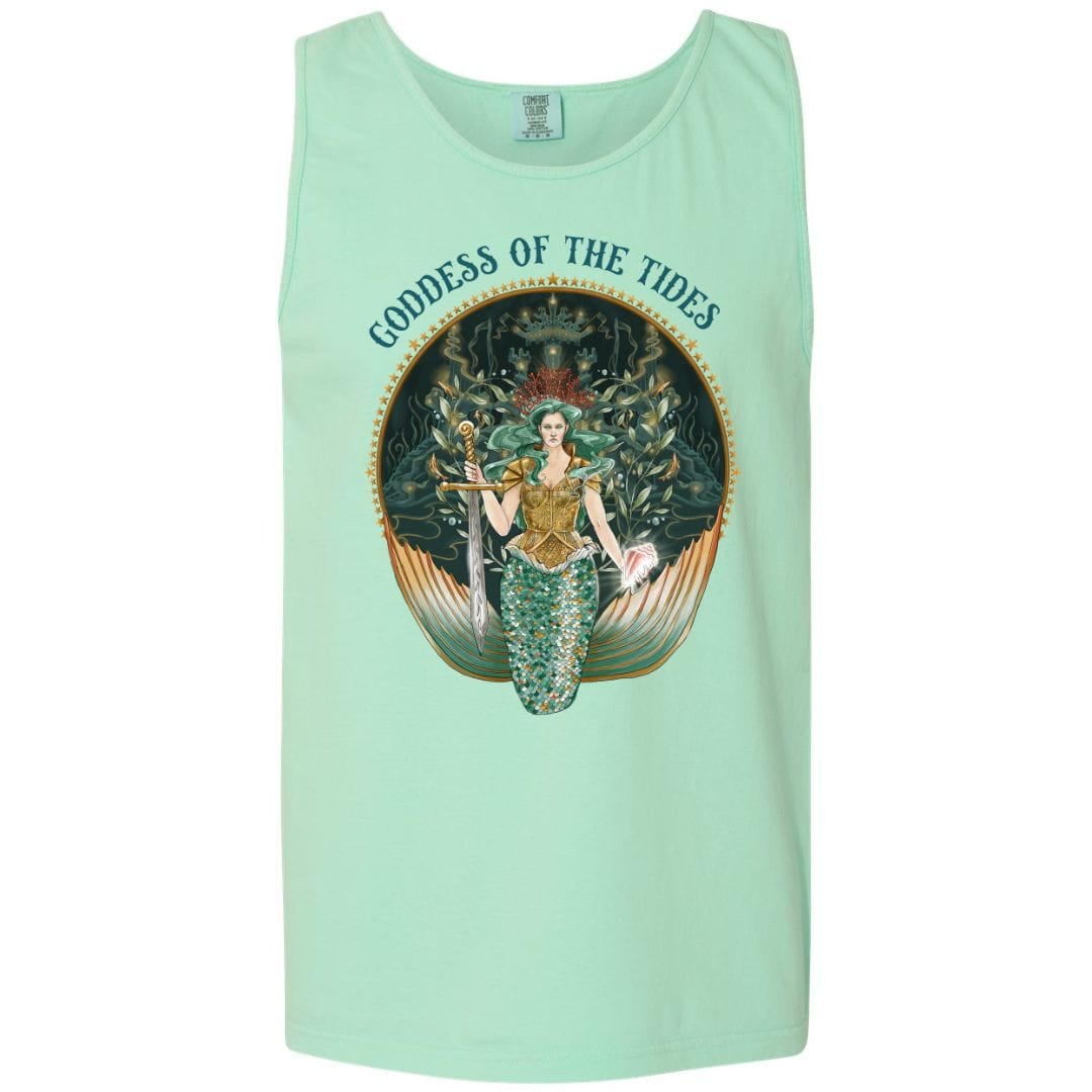 Mountains & Mermaids Goddess Of The Tides Boyfriend Tank Small / Island Reef