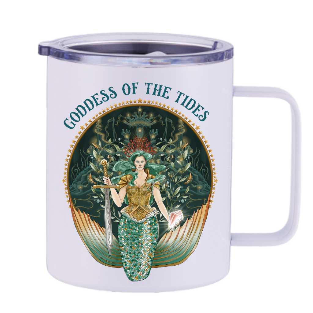 Mountains &amp; Mermaids Goddess Of The Tides Insulated Travel Mug MM60079