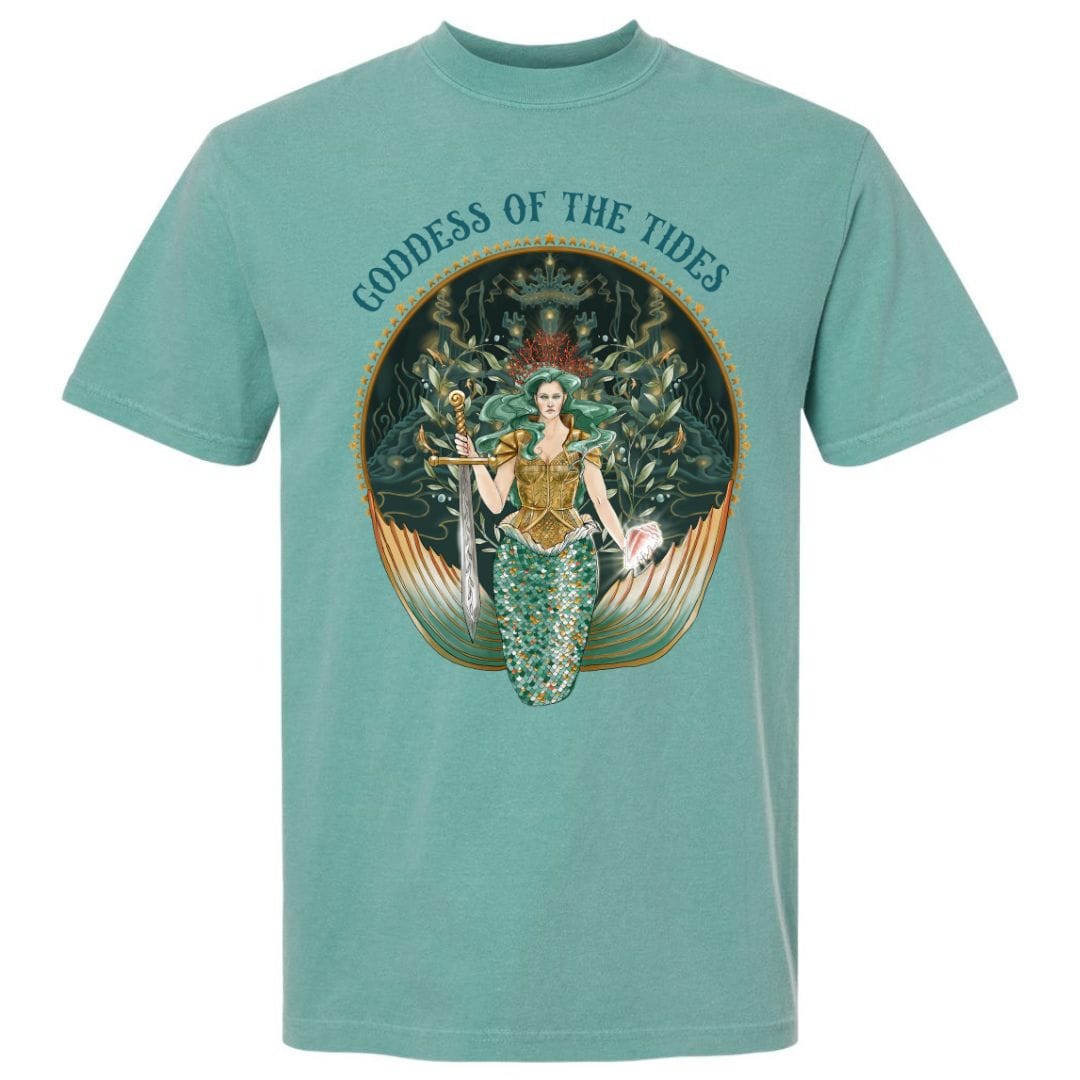 Mountains &amp; Mermaids Goddess Of The Tides T-Shirt Small / Seafoam MM4054