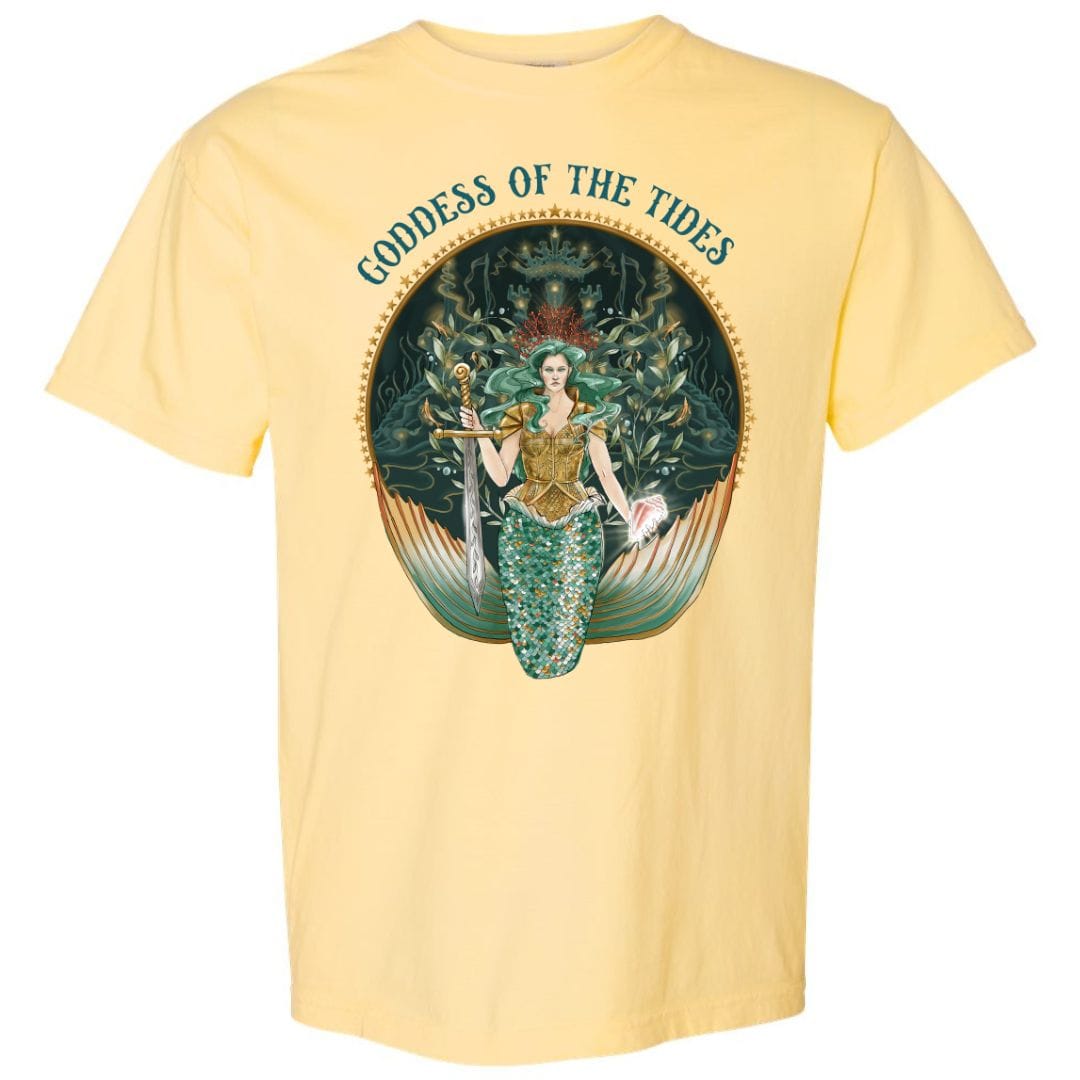 Mountains & Mermaids Goddess Of The Tides T-Shirt Small / Seafoam MM4054