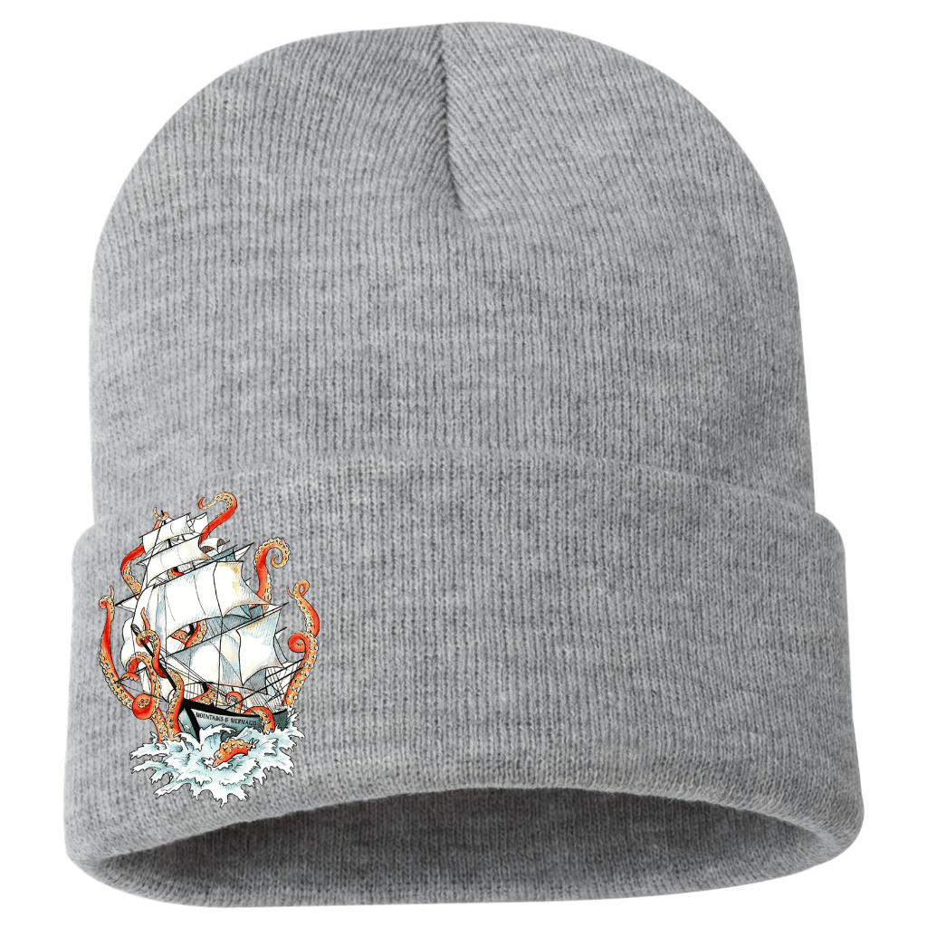 Mountains & Mermaids Gray Kraken Beanie MM1996