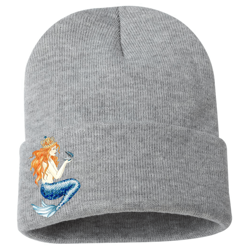 Mountains & Mermaids Gray Pearl Mermaid Beanie MM1998