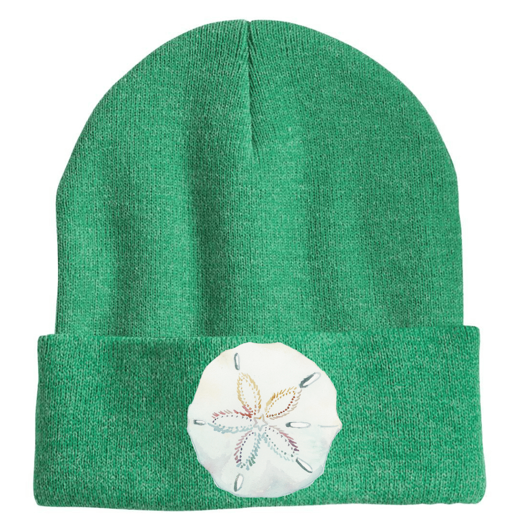 Mountains & Mermaids Green Sand Dollar Beanie MM2005