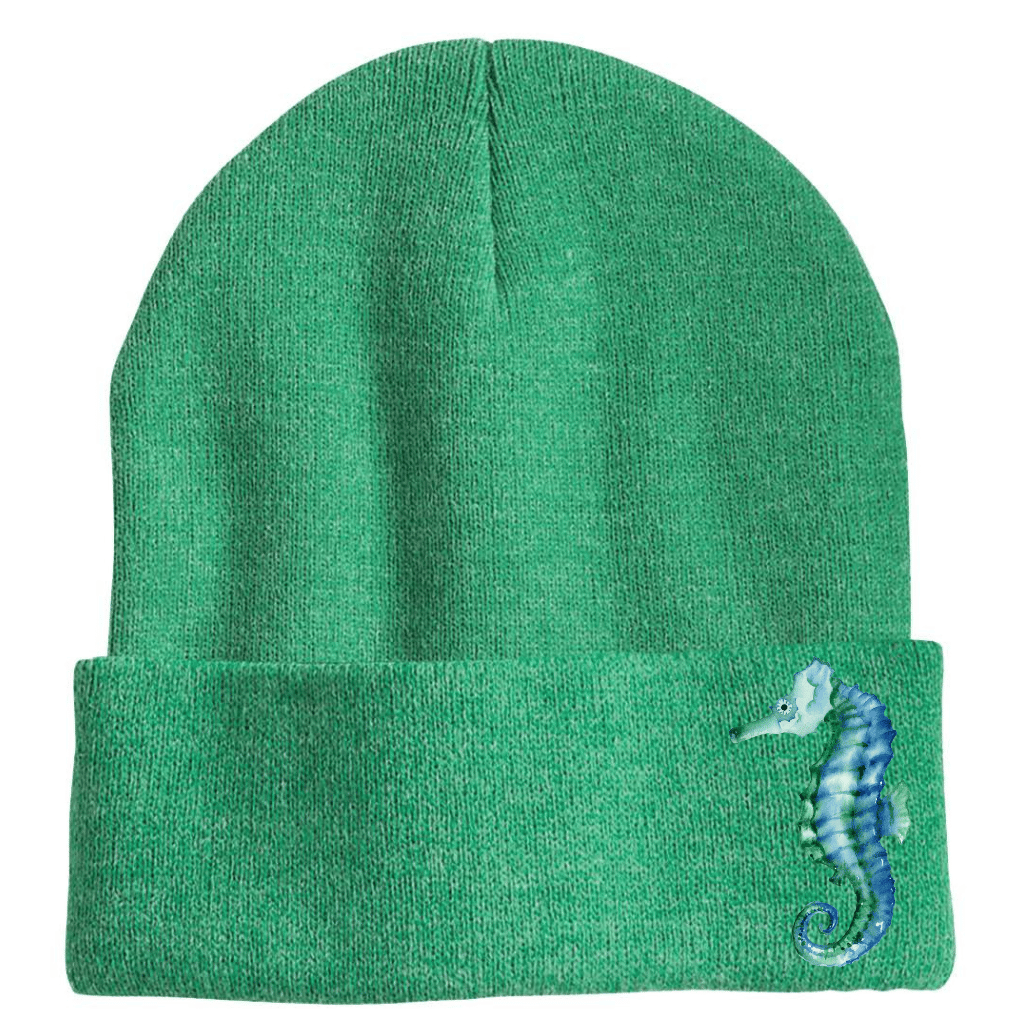 Mountains & Mermaids Green Seahorse Beanie MM2006