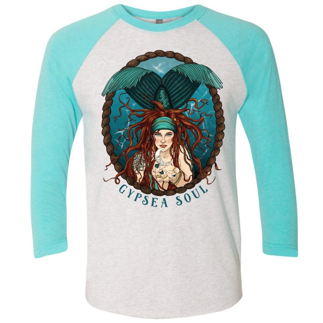 Mountains & Mermaids GypSea Soul Baseball T-Shirt Small