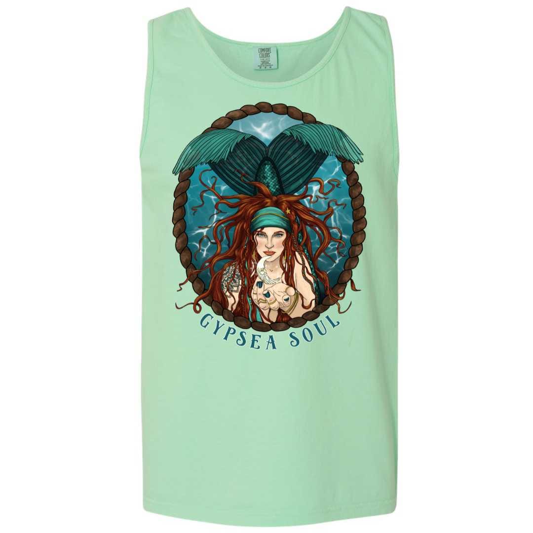 Mountains & Mermaids GypSea Soul Boyfriend Tank (Island Reef) Small