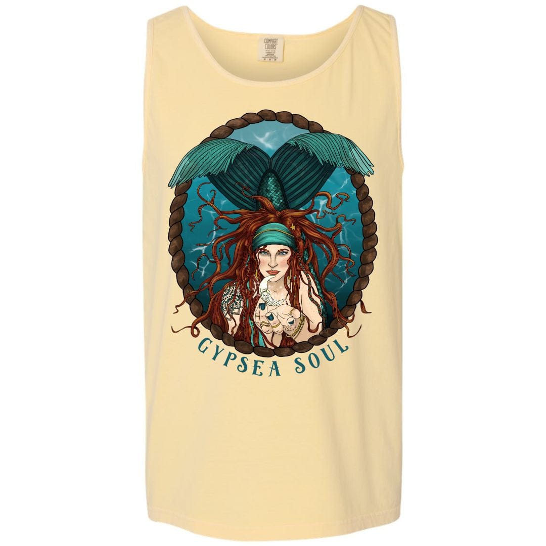 Mountains & Mermaids GypSea Soul Boyfriend Tank (Island Reef) Small