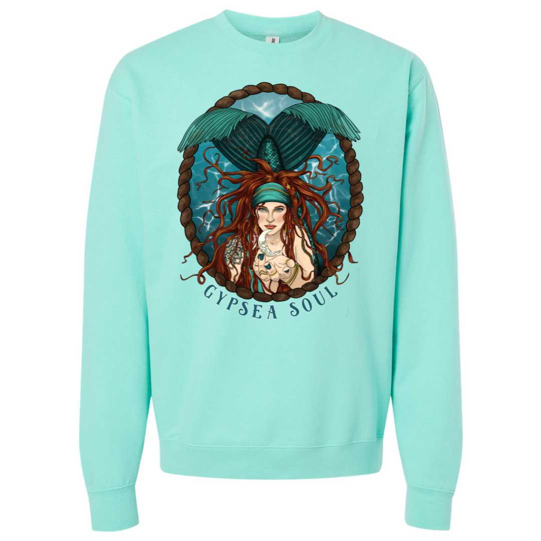 Mountains & Mermaids GypSea Soul Crewneck Sweatshirt - Mint Small MM667