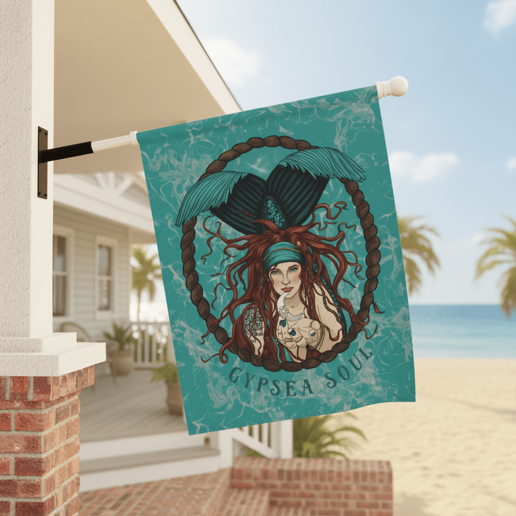 Mountains &amp; Mermaids Gypsea Soul House Flag 24.5'' × 32'' 20089312296944142245