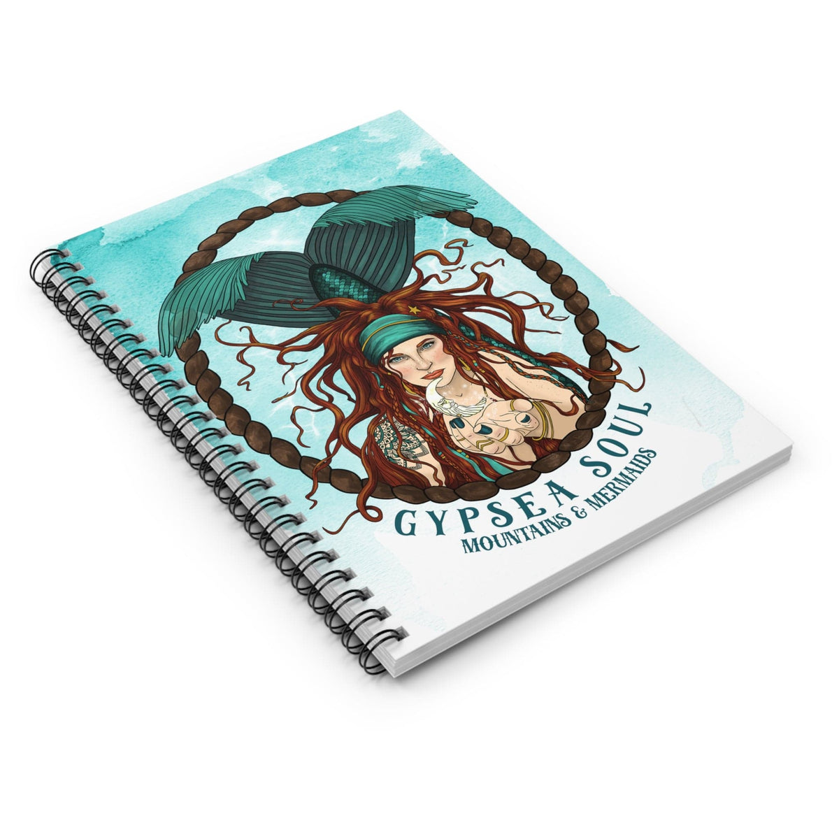 Mountains & Mermaids Gypsea Soul Spiral Notebook - Ruled Line One Size 2290642036