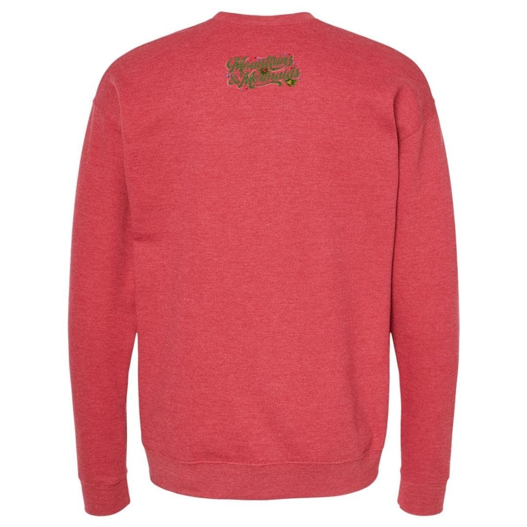 Mountains & Mermaids Holly Roger Crewneck Sweatshirt (Heather Red)