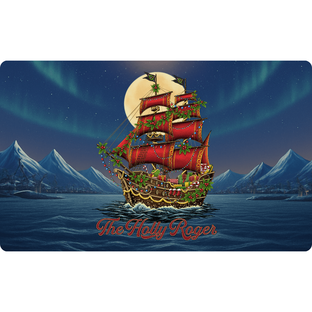 Mountains & Mermaids Holly Roger Doormat 18'' × 30'' 10267883706339622369