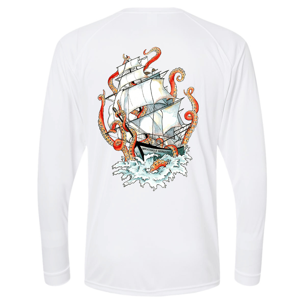 Mountains & Mermaids Kraken Performance Sun Shirt Small / White MM2080