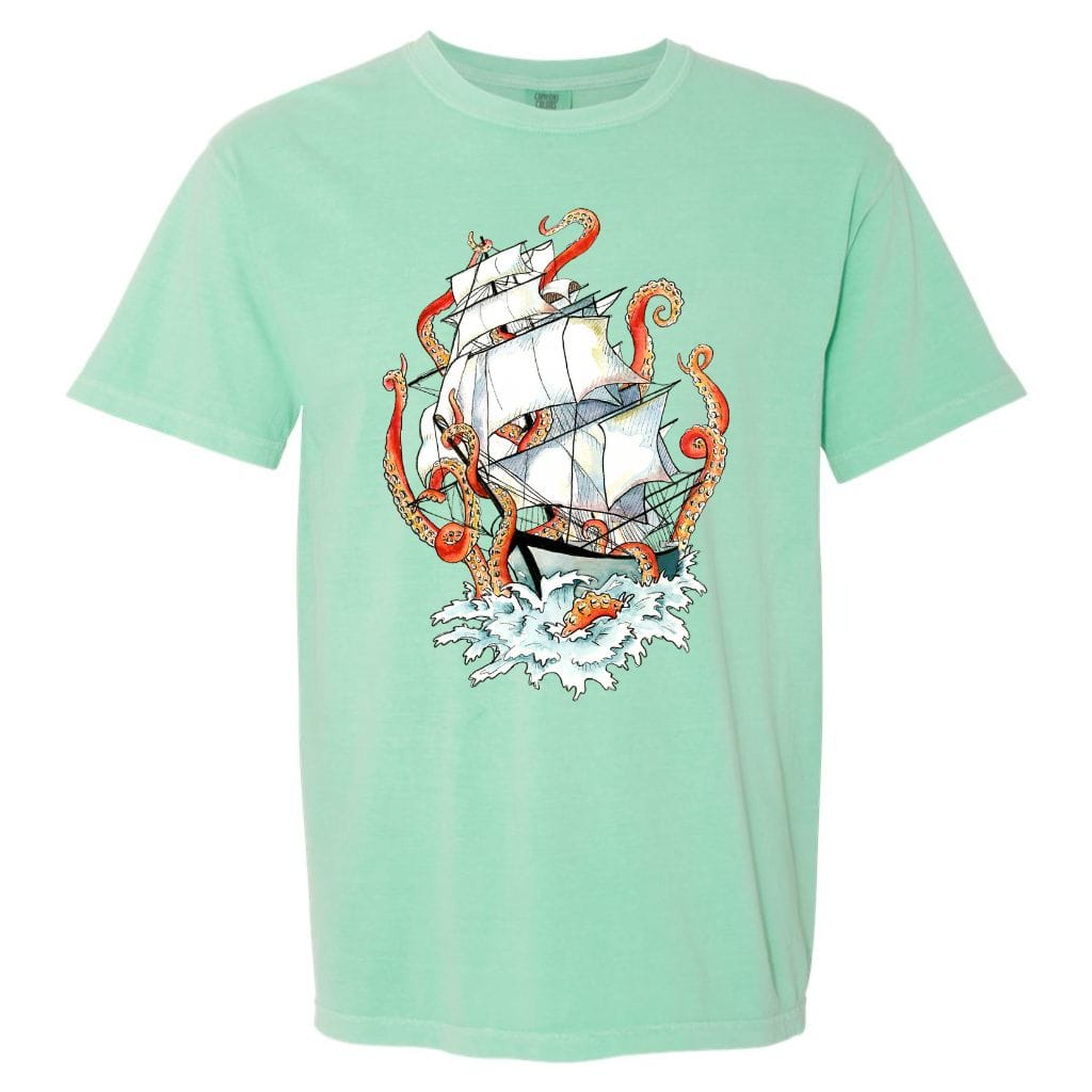 Mountains &amp; Mermaids Kraken Unisex T-Shirt S / Island Reef MM721