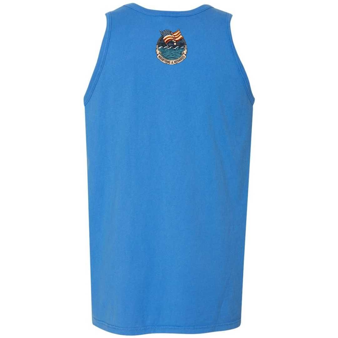 Mountains & Mermaids Lady Liberty Boyfriend Tank (Summer Blue) Small MM4753