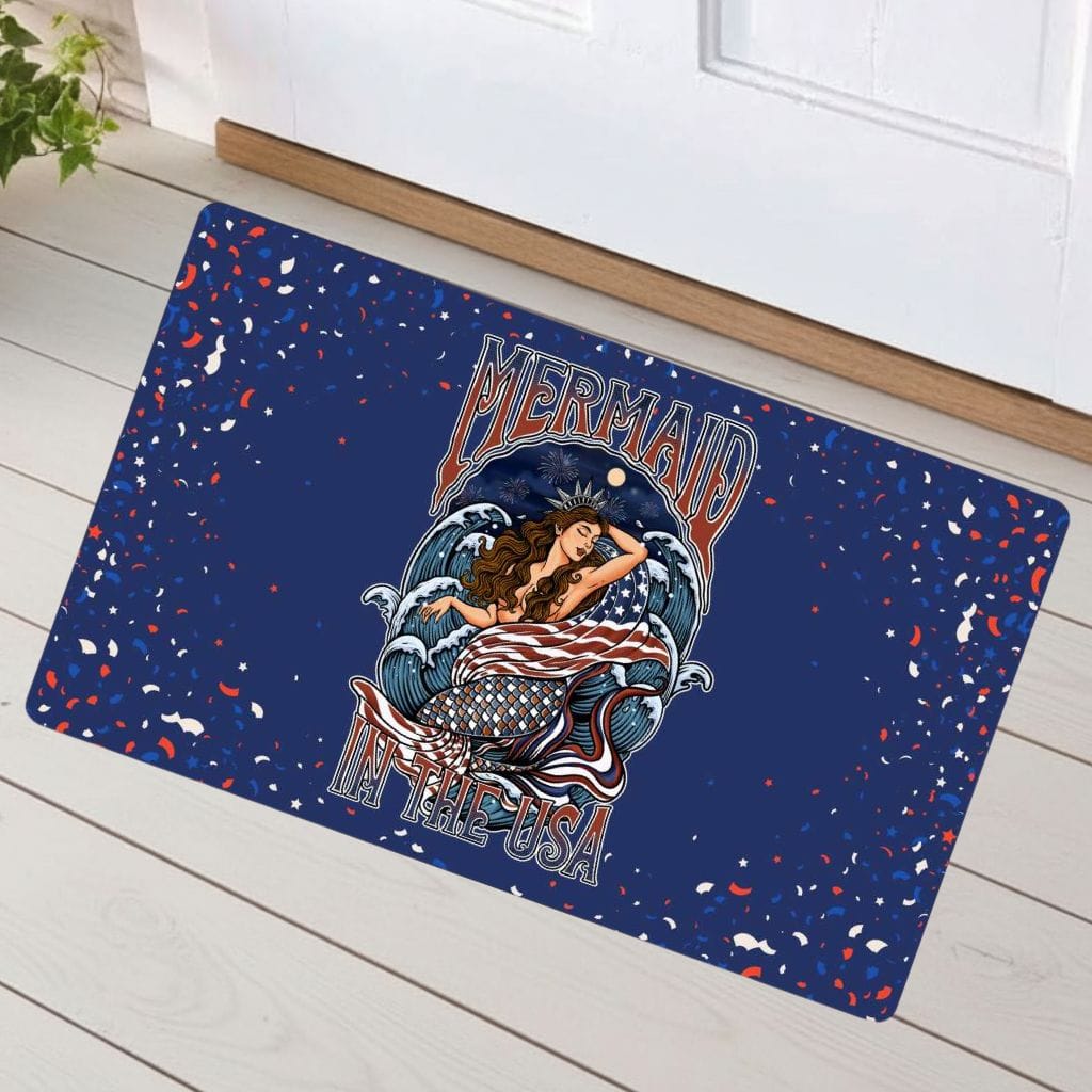 Mountains & Mermaids Lady Liberty Doormat 18'' × 30'' 54971129960920498926