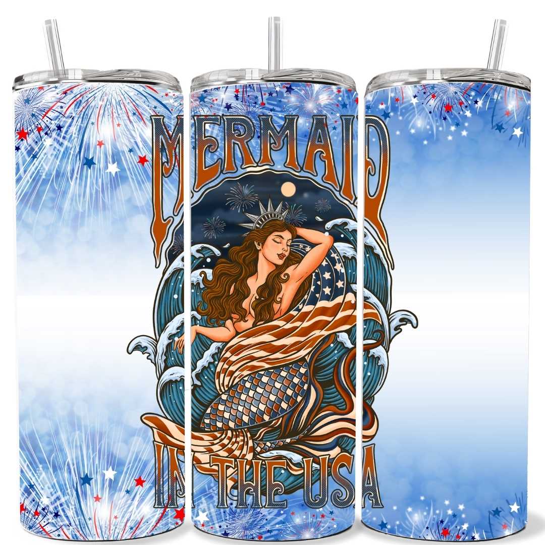 Mountains &amp; Mermaids Lady Liberty Insulated Tumbler MM4782