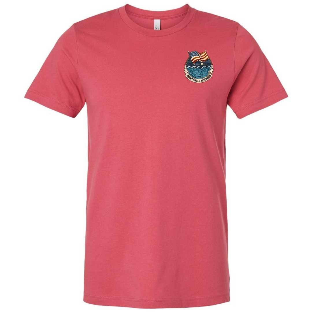 Mountains & Mermaids Lady Liberty Short Sleeve T-Shirt (Heather Red) Small MM4741